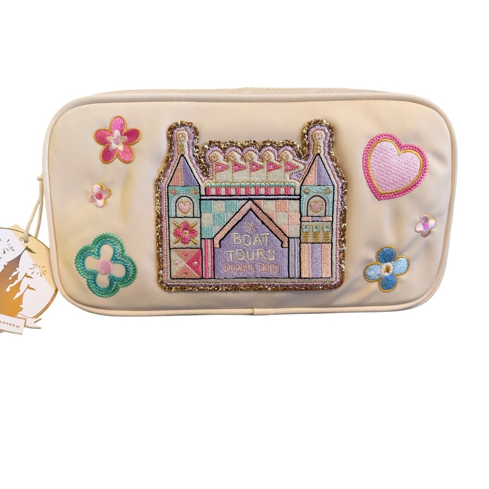 NWT 2025 Stoney‎ Clover Lane Disney Parks Small World Small Pouch Disneycore